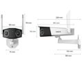 Reolink Duo Series W730 8MPx venkovní IP kamera, 4608x1728, bullet, SD slot až 256GB, krytí IP66, Dual-band WiFi, audio,