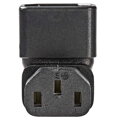 NEDIS napájecí adaptér z IEC-320-C14 na IEC-320-C13/ úhlový 90°/ černý
