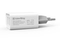 COLORWAY 2x USB/ síťová nabíječka/ 10W/ 100V-240V/ Bílá