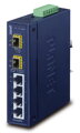 PLANET IGS-620TF Priemyselný Switch 4x 10/100 / 1000T, 2x 100 / 1000X SFP, -40 ~ + 75 ° C