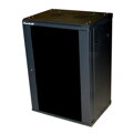 XtendLan 12U/600x450, na zeď, jednodílný, skleněné dveře čierny