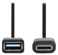 NEDIS adaptér USB 3.0/ zástrčka C - zásuvka A/ černý/ 15cm