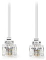 NEDIS telefonní kabel/ zástrčka RJ11 - zástrčka RJ11/ 10m/ bílý