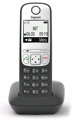 SIEMENS GIGASET A690HX - DECT / GAP prídavné slúchadlo vr. nabíjačky pre bezdrôtový telefón, farba čierna / strieborná