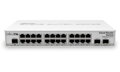 MikroTik Cloud Router Switch CRS326-24G-2S + IN 800MHz CPU, 512MB, 24x GLAN, 2x SFP + cage, ROS L5, PSU
