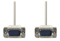 NEDIS kabel VGA (D-SUB)/ zástrčka VGA - zástrčka VGA/ slonovinová/ 2m