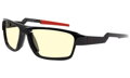 GUNNAR herné okuliare Lightening Bolt 360 / obrúčky ONYX / meniteľné slnečné skla / 3 druhy nožiček / jantárové skla