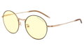 GUNNAR Herné okuliare ELLIPSE / obrúčky vo farbe BLACK/GOLD / jantárové sklá
