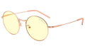GUNNAR Herné okuliare ELLIPSE / obrúčky vo farbe ROSE GOLD / jantárové sklá