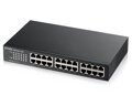 ZyXEL GS1100-24E, 24-port 10/100/1000Mbps Gigabit Ethernet switch v3, Fanless,  desktop