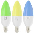 IMMAX NEO SMART sada 3x žárovka LED E14 6W RGB+CCT barevná a bílá, stmívatelná, Wi-Fi