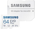 Samsung Micro SDXC karta 64GB EVO Plus + SD adaptér