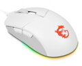 MSI herná myš CLUTCH GM11 WHITE Gaming/ 5.000 dpi/ RGB Lighting/ 6 tlačídiel/ USB