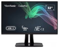 ViewSonic VP3256-4K / 32"/ IPS/ 16:9/ 3840x2160/ 5ms/ 350cd/m2/ DP/ HDMI/ 2xUSB-A/ USB-B / USB-C/ PIVOT/ Repro