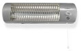 NEDIS koupelnový ohřívač/ spotřeba 1200 W/ nastavitelný termostat/ 2 tepelné Rrežimy/ X4/ šedý