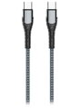 Colorway Datový Kabel Type-C - Type-C/ 3A/ Fast Charging 65W/ 2m/ Šedivý