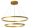 IMMAX NEO FINO SMART závesné svetlo 2 kruhy, 60+80cm, 93W zlaté, Zigbee 3.0, TUYA