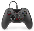 NEDIS gamepad/ USB-A/ napájení z USB/ pro PC/ počet tlačítek 12/ černý/ délka kabelu 1,60 m