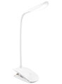 Colorway stolní LED lampa / CW-DL04FCB-W/ Integrovaná baterie / Klip na uchycení/ Bílá