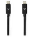 NEDIS kabel USB 4.0 Gen 3x2/ USB-C zástrčka - USB-C zástrčka/ 8K/ černý/ 1m