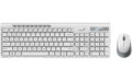 GENIUS SlimStar 8230/ Bezdrátový set Bluetooth + 2,4GHz/ připojení až 3 zařízení/ USB/ bílá/ CZ+SK layout