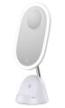 POŠKOZENÝ OBAL - IMMAX LED kosmetické zrcátko FACE 3v1/ stojánek s Qi nabíjením/ 18W/ 70lm/ DC 12V/1,5A/ bílé