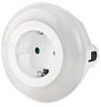 NEDIS LED noční světlo do zásuvky/ denní/noční senzor/ 3680 W/ 10 lm/ bílá / modrá / zelená
