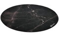 AROZZI Zona Floorpad Black Marble/ ochranná podložka na podlahu/ kulatá 121 cm průměr/ design černý mramor