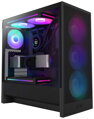 NZXT skříň H5 Flow RGB edition / 2x120 mm fan / USB 3.0 / USB-C 3.1 / RGB / průhledná bočnice / mesh panel / černá