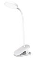 Colorway stolní LED lampa / CW-DL02B-B/ Integrovaná baterie / Klip/ Bílá
