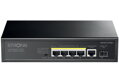 STRONG switch SW5011POE+/ 4x port Gigabit POE+/ 1x Ggabit Uplink port/ 1x Gigabit port SFP/ IEEE802.3af/at/ kovové šasi