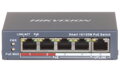 Hikvision DS-3E1105P-EI/M - Smart managed switch 4x 100TX PoE + 1x 100TX uplink, 45W, Super PoE