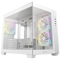 DEEPCOOL skříň CG330 3F microATX / 3x120 mm ARGB fan / USB 3.0 / 2×USB 2.0/ panoramatická / bílá