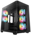 DEEPCOOL skříň CG590U 5F / ATX / 5x120mm ARGB fan / USB3.0 / USB-C / zaoblené sklo /  černá