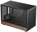 DEEPCOOL skříň CH260 WOOD / microATX / 2xUSB 3.0 / USB-C / tvrzené sklo / černá s dřevěnými prvky