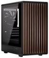 Krux skříň Helio / microATX /1x120mm fan / USB 3.0 / USB-C / dřevěný design / černá