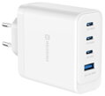 Swissten Síťový Adaptér Core GaN 2x USB-C PD 100W + 1x USB-C PD 20W + 1x USB-A QC 30W QC Bílý