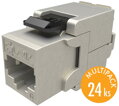 Solarix Multipack 24 ks samořezný keystone Solarix CAT6 STP SXKJ-6-STP-BK-SA
