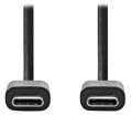 NEDIS kabel USB 2.0/ zástrčka USB-C - zástrčka USB-C/ 60 W/ 480 Mbps/ poniklovaný/ černý/ bulk/ 3m