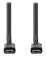 NEDIS kabel USB 4.0 Gen 3x2/ zástrčka USB-C - zástrčka USB-C/ 240 W/ 8K@60Hz/ 40 Gbps/ poniklovaný/ černý/ box/ 1m