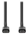 NEDIS kabel USB 4.0 Gen 2x2/ zástrčka USB-C - zástrčka USB-C/ 240 W/ 8K@60Hz/ 20 Gbps/ poniklovaný/ černý/ box/ 2m
