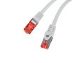LANBERG Patch kabel CAT 6 S-FTP, AWG 26/7, LSZH, měď, šedý, 10m