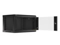 LANBERG RACK CABINET 19” WALL-MOUNT 6U/600X450 (FLAT PACK) V2 BLACK