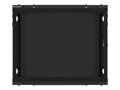 LANBERG RACK CABINET 19” WALL-MOUNT 9U/600X450 FOR SELF-ASSEMBLY WITH METAL DOOR  BLACK   (FLAT PACK)