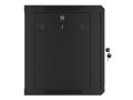 LANBERG RACK CABINET 19” WALL-MOUNT 9U/600X450 FOR SELF-ASSEMBLY WITH METAL DOOR  BLACK   (FLAT PACK)