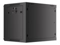 LANBERG RACK CABINET 19” WALL-MOUNT 9U/600X450 (FLAT PACK) V2 BLACK