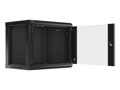 LANBERG RACK CABINET 19” WALL-MOUNT 9U/600X450 (FLAT PACK) V2 BLACK