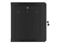 LANBERG RACK CABINET 19” WALL-MOUNT 9U/600X450 (FLAT PACK) V2 BLACK