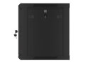 LANBERG RACK CABINET 19” WALL-MOUNT 9U/600X450 (FLAT PACK) V2 BLACK