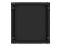 LANBERG RACK CABINET 19” WALL-MOUNT 12U/600X450 FOR SELF-ASSEMBLY WITH METAL DOOR BLACK   (FLAT PACK)